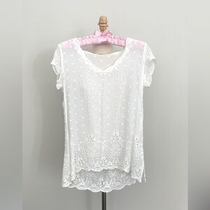White Lace Women's Top XS - Johnny Was